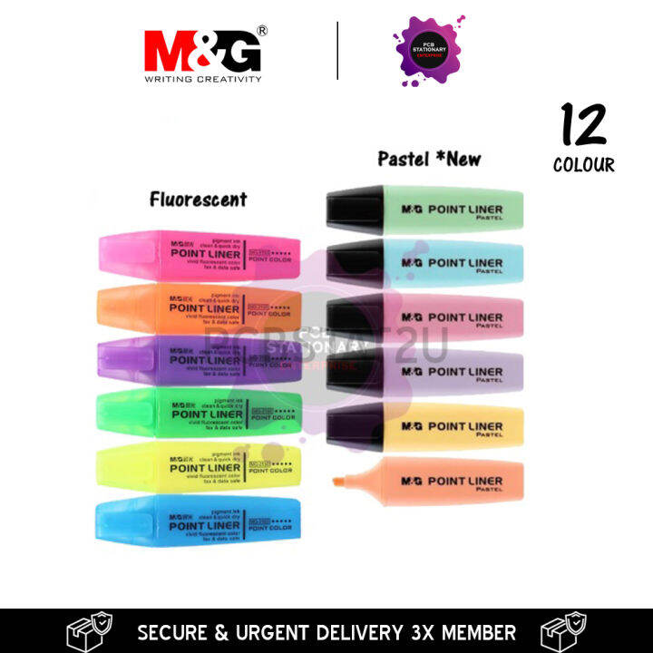 M&G Textliner Highlighter Pen Marker/Highlight Pen/Magic Color