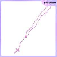 BETTERFORM สำหรับผู้ชายและผู้หญิง เครื่องประดับ คาทอลิก สร้อยคอ ข้าม ศาสนา เรืองแสง