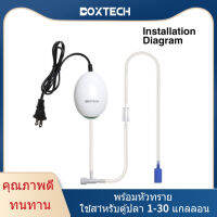 Boxtech ปั๊มลมตู้ปลา พร้อมหัวทราย สำหรับตู้ปลา 1-30 แกลลอน ปั๊มออกซิเจน Aquarium Air Pumps with Air Stone for Fish Tank 1-30 Gallon เสียงเงียบสุดๆ