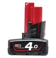 M12 B4 Milwaukee แบตเตอรี่ 12 โวลต์ 4.0 แอมป์อาว ของแท้ รับประกัน 1 ปี