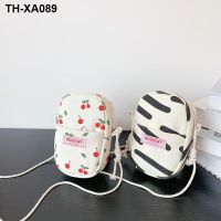 ☫♀▽ cloth round bag new female han edition floral package leisure shoulder his cell phone