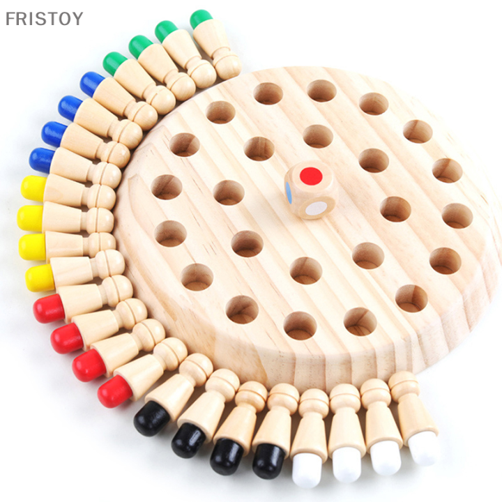 fristoy-เกมหมากรุกไม้ขีดไฟความจำสำหรับเด็ก-บล็อคของเล่นเพื่อความสนุกสามารถเกมกระดานได้