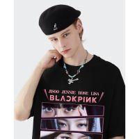 เสื้อยืดโอเวอร์ไซส์เสื้อ blackpink album pink venom เสื้อผ้าแฟชั่น rose Jennie เสื้อยืดสไตล์เกาหลี แบล็คพิ้งเสื้อ Lisa