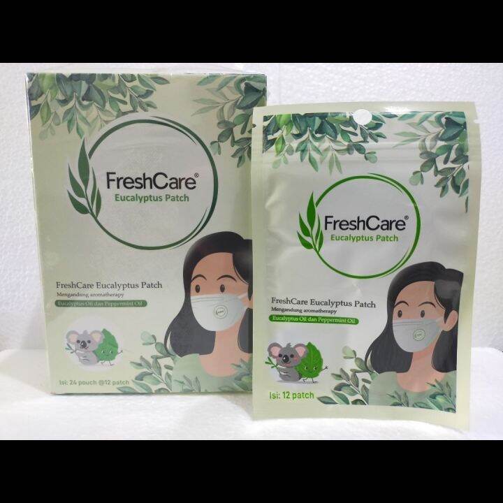 FreshCare Eucalyptus Patch 1 Sachet Isi 12 Stiker (Untuk Di Tempel Di ...