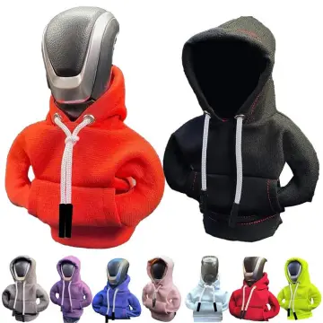 Car Gear Shift Cover Gearshift Hoodie Soft Plush Car Gear Shift