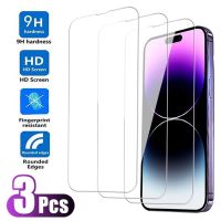 ▬¤ 3Pcs 9H Tempered Glass For Apple iPhone 14 13 12 11 Pro Max mini Screen Protector For iPhone X XR XS Max SE 2020 2022 Glass Film