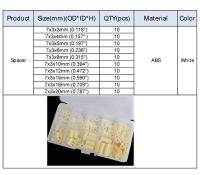 ชุด M4 M3พลาสติกไนลอนสีขาวพลาสติก Rround บอร์ด Pcb Spacer Standoff ไม่เกลียวเครื่องซักผ้ากลวงสลักเกลียวชุด Abs