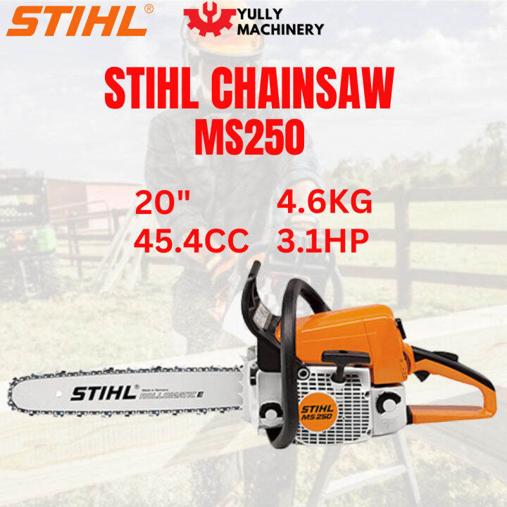 STIHL MS250 Chainsaw C/W 20Inch Guidebar And Chain (Original Germany) Lazada
