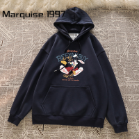 Marquise1997 เสื้อกันนหนาว เสื้อฮู้ด เสื้อกันหนาว ผญ เสื้อแจ็คเก็ตมีฮู้ดทรงหลวมใส่สบายทันสมัย WWY23909SV 37Z230913