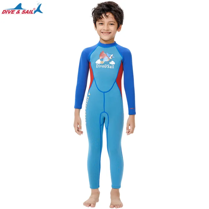 2.5mm Boys Neoprene Wetsuit Children Diving Suits Swimwear Girls Long