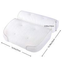 D2 SPA Bath Pillow with Suction Cup Neck Back Support Thickened Bath Headrest Pillow for Home Spa Tub Bathroom Bath Cushion Gift