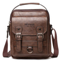 New Luxury Brand Vintage Messenger Bags Men Leather Casual Crossbody Bag For Men Business Shoulder Bag Male Small Handbag