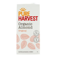 PureHarvest Organic Almond Original เพียวฮาเวสต์ ออร์กานิค อัลมอนด์ รสดั้งเดิม ออริจินัล