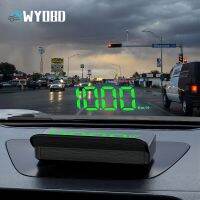 WYOBD หน้าจอแสดงผลบนรถ M5แบบ HUD OBD2รถมีสไตล์รถเตือนความเร็วสูงนาฬิกาปลุกโปรเจ็คเตอร์เครื่องมือรถยนต์อเนกประสงค์