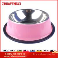 ZHUAFENGXI เครื่องให้อาหารสัตว์เลี้ยง5ขนาดอุปกรณ์สำหรับสัตว์เลี้ยงเวลาเดินทางชามให้อาหารสุนัขน้ำจานอาหารที่ป้อนหมาแมวลูกหมา