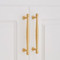 Luxury Wardrobe Brass Furniture Hardware Cabinet Handles Drawer Pulls Door Handles Kitchen Knobs Door Hardware Locks