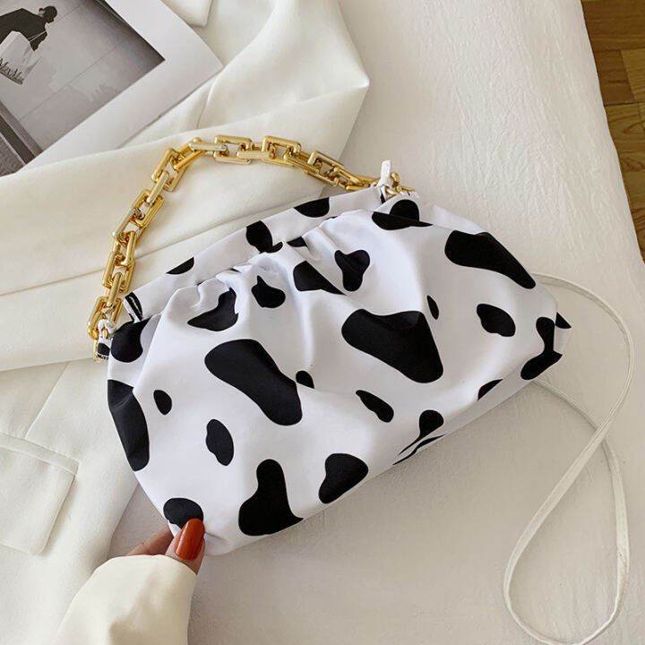 womens-chain-bag-2022-new-japanese-cute-cows-pattern-underarm-bag-fashion-casual-portable-shoulder-bag