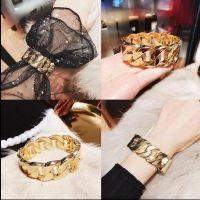 Internet celebrity bracelet female student Korean style bracelet European and American fashionable hollow opening personalized bracelet cuff decoration jewelry