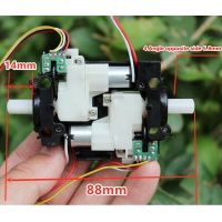 แบริ่งลูกมอเตอร์เกียร์ไฟฟ้า Dc 3-6V 600Rpm การวัด Encoder ความเร็ว Diy ศิลปะอัจฉริยะหุ่นยนต์รถยนต์ของเล่นรถเข็น Chis