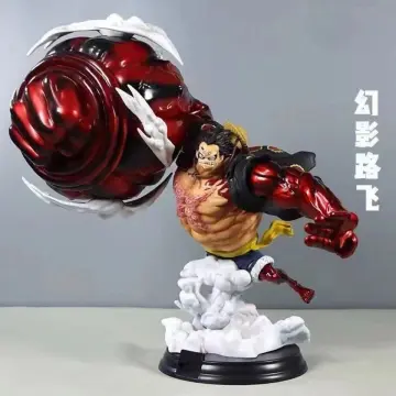 GK One Piece 26CM Anime Figure Wano Gear 4 Luffy 2 Head Pieces Statue  Figures Collectible Model Decoration Toy Christmas Gift