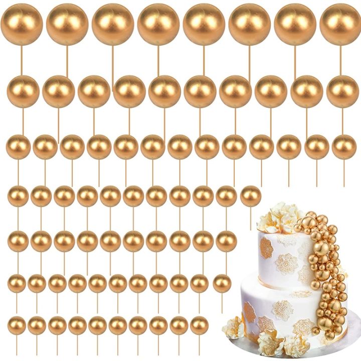 cw-80-pcs-gold-balls-balloons-toppers-foam-decorations-insert-for-birthday