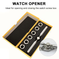 7pcsset Portable Watch Case Opener with Wrench Dies Watches Back Cover Remover Watchmaker Repair Tools Kit for Rolex Oyster