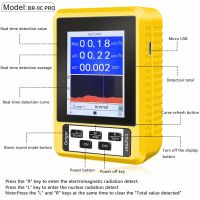 ♞✿ chailian261683 2023 New XR-3 2-in-1 Handheld Digital EMF Electromagnetic Radiation Nuclear Detector Geiger Counter