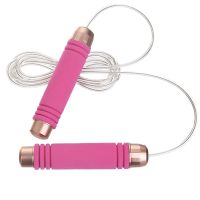 Wire Bearing Jumping Rope Antiskid Fat Burning Fitness PVC Foam PU Steel Wire Skipping Rope Indoor Sports Load Jumping Rope