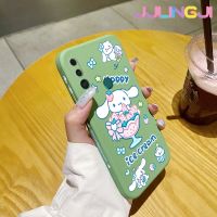 Jlingji เคสสำหรับ Huawei Y9 Prime 2019 P Smart Z ลายแฮปปี้ไอศกรีมเคสมือถือนิ่มบางลายขอบสี่เหลี่ยมด้านข้างเคสซิลิโคนนิ่มเคสป้องกันการกระแทก