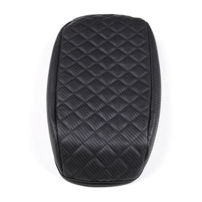 Car Stowing Tidying Armrest Box Panel Cover Accessories Check Leather Black for Ford Maverick 2022