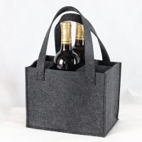 Bottle Gift Bags Champagne Carrier Wrapping Picnic Tote 6 Pack Packing Felt