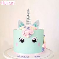 【YF】 Huiran Unicorn Horn Birthday Kids Favor Accessories Decorations Tools Supplies