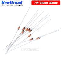 100pcs 1W Zener diode DO-41 16V 18V 20V 22V 24V 27V 30V 33V 36V 39V 43V 47V 51V 56V 62V 68V 75V  1N4746A 1N4749A 1N4756A 1N4748A WATTY Electronics