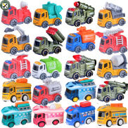 BouPower Children Cartoon Mini Car Model Toy Engineering Vehicle Fire