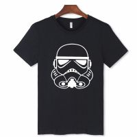 เสื้อยืดผ้าฝ้ายAlimoo เสื้อยืดท็อปส์ผ้าฝ้ายแขนสั้นฮิปฮอปผู้ชายพิมพ์ Star Wars Plus Size XXS-4XLL XL XXL 3XL  P0VQ