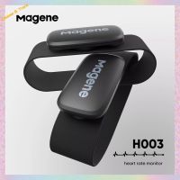 Magene เซ็นเซอร์วัดอัตราการเต้นของหัวใจ H003บลูทูธ ANT + พร้อมสายรัดหน้าอกโหมดคู่อัพเกรดคอมพิวเตอร์สายนาฬิกาแบบสปอร์ตจักรยาน H64