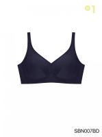 Sabina เสื้อชั้นใน Invisible Wire (ไม่มีโครง) รุ่น Fill Up Bra รหัส SBN007 สีน้ำเงินเข้ม