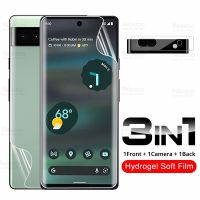 3in1 Camera Glass Back Front Soft Film For Google Pixel 6A Hydrogel Film For Pixel 6 Pro Pixel6A Pixel6 A 6Pro Screen Protector