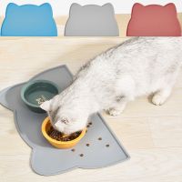 Pet Silicone Food Mat Portable Waterproof Leak-Proof Non-Slip Feeding Mats Bowl Pad Cushion For Cats Dogs Pet Products