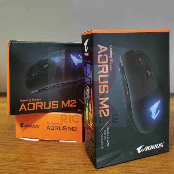 {ReadyStock} AORUS M2 RGB Gaming Mouse gigabyte PC Lazada