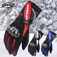 Suomy Winter Motorcycle Gloves Touch Screen Moto Biker Gloves Windproof Warm Motorcycle Gloves Waterproof XXL For Outdoor Sport