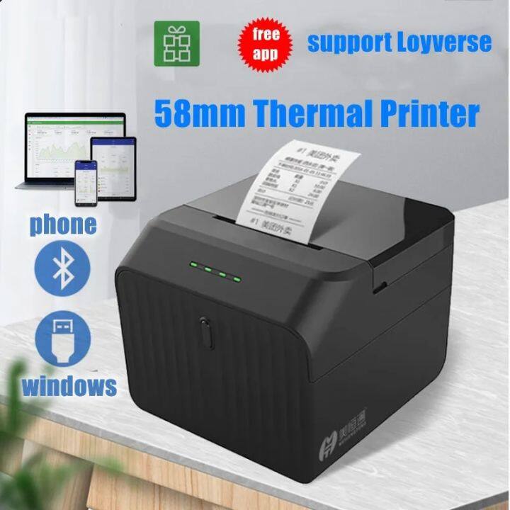 Ie17 Support Loyverse 58mm Bluetooth Usb Receipt Thermal Printer For 