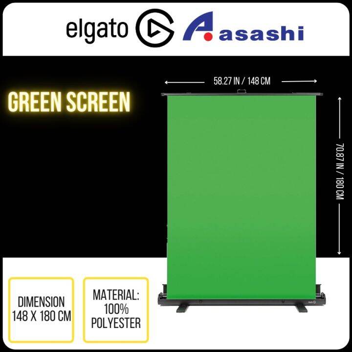 ELGATO Green Screen Collapsible Chroma Key Panel for Background