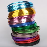 3m/lot 5mmx1mm (3mm width1mm thickness) Flat Aluminum Wire Soft Metal Floristry Wire for DIY Jewelry Cord Findings Craft Making