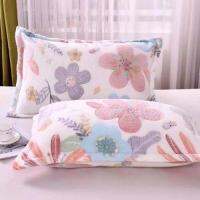 In the winter of 2020 milk velvet pillowcase a pair single pillow cases 48 x74cm coral fleece flannel thickening