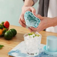 Silicone Ice Cube Tray Ice Bucket Cup Mold Bar Whiskey Cocktail Small Ice Cubes Cylinder Cup Easy Release Ice Cube Maker Tools