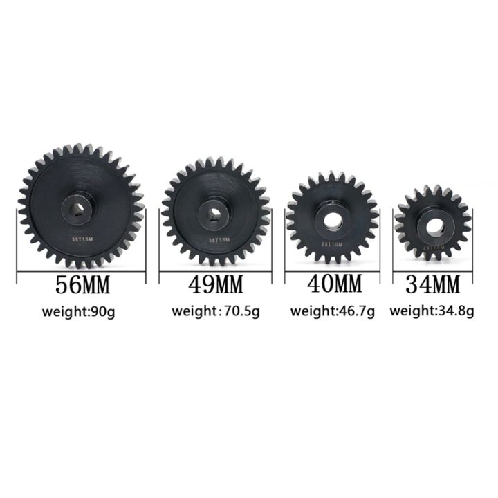 cnc-45-hd-steel-1-5mod-25t-30t-pinion-gear-spur-gear-set-for-1-5-traxxas-x-maxx-xmaxx-rc-car-upgrade-parts