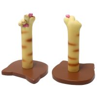 Resin Cute Cat Paw Paper Holder Kitchen Wooden Roll Paper Towel Holder Bathroom Tissue Vertical Stand Toilet Roll Paper Orgaizer Toilet Roll Holders