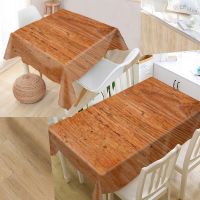 Nice Wood Tablecloth Oxford Fabric Dustproof Dinner Table Cloth Party Decoration Table Cover For Wedding Party Decoration