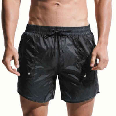 Desmiit กางเกงว่ายน้ำสำหรับผู้ชายกางเกงว่ายน้ำขาสั้นผ้าไนลอนกันน้ำใสกางเกงว่ายน้ำสุภาพบุรุษ